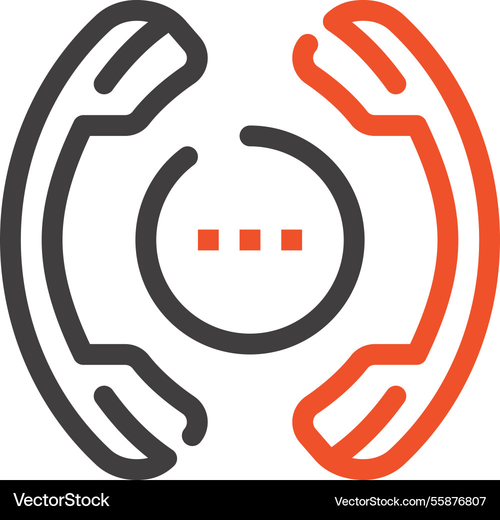 On the phone On the phone vector image