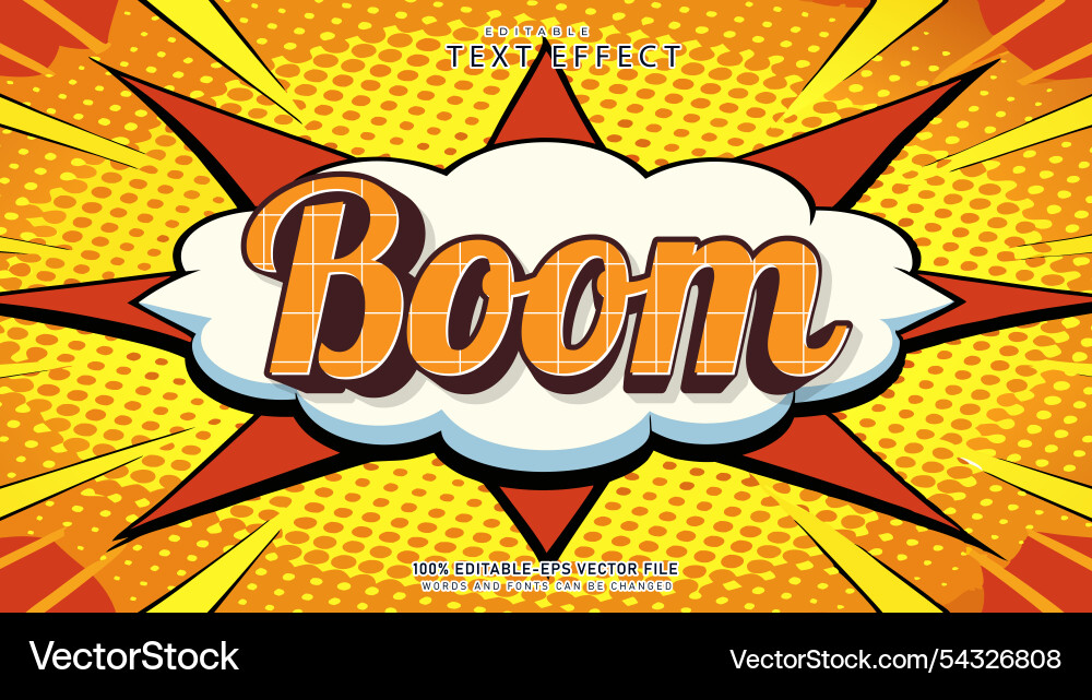 3d text effect editable vector image