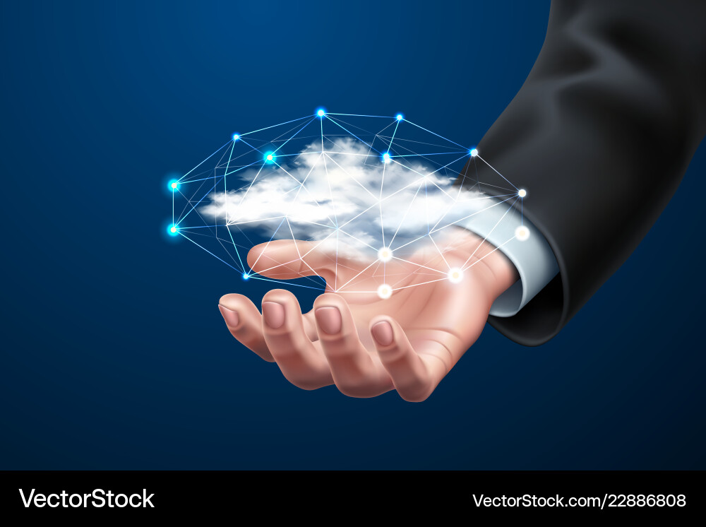 Cloud Computing - Data Network vector image