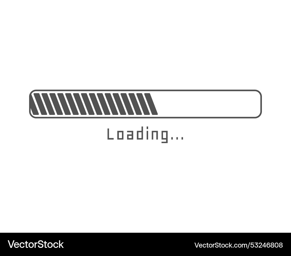 Collection loading bar status icon set of loaded Collection loading bar status icon set of loaded Vector Image