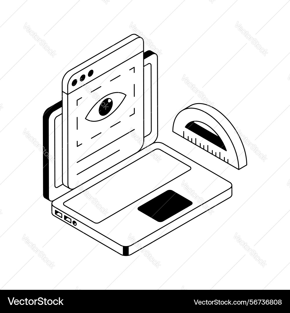 Web monitoring Vector Image