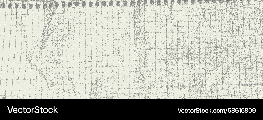 Alte Notizbuch Papiertextur mit Rastermuster Vektorbild