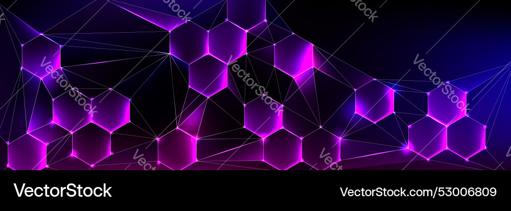 Medical or tech background with hexagon pattern Medical or tech background with hexagon pattern vector image