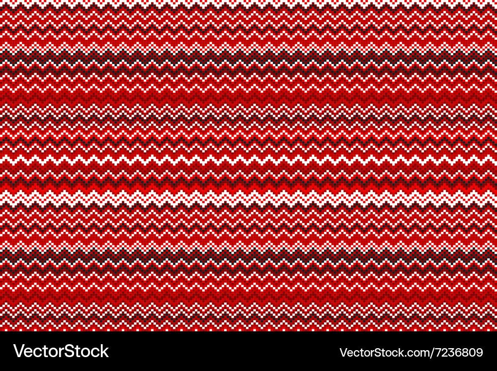Seamless red chevron pattern background retro Vector Image
