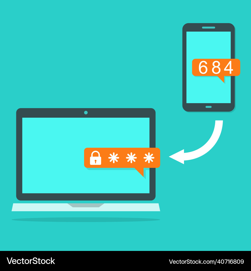 Two-Factor Authentication vector image