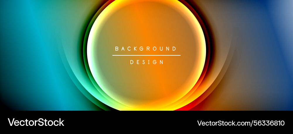 Abstract background features concentric circles Vector Image