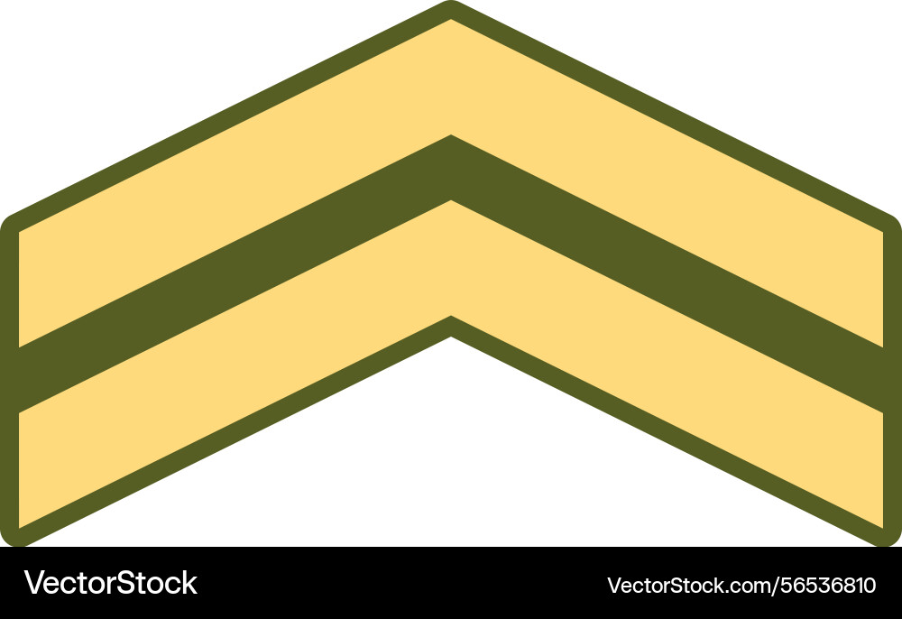 United states army corporal rank insignia Vector Image