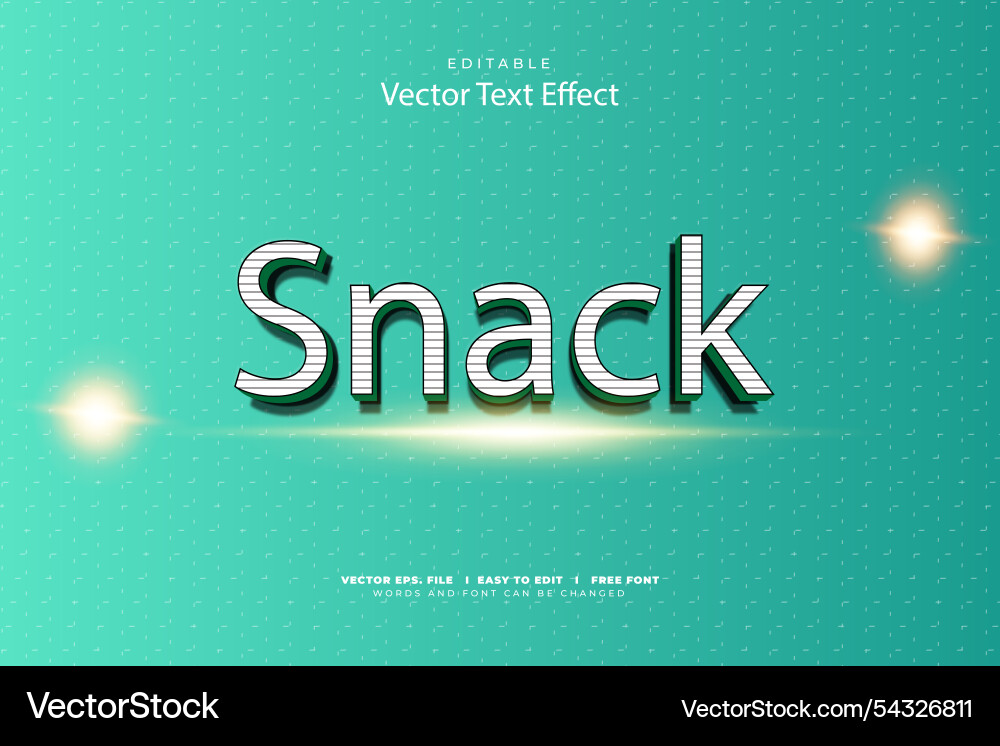 3d text effect editable 3d text effect editable vector image