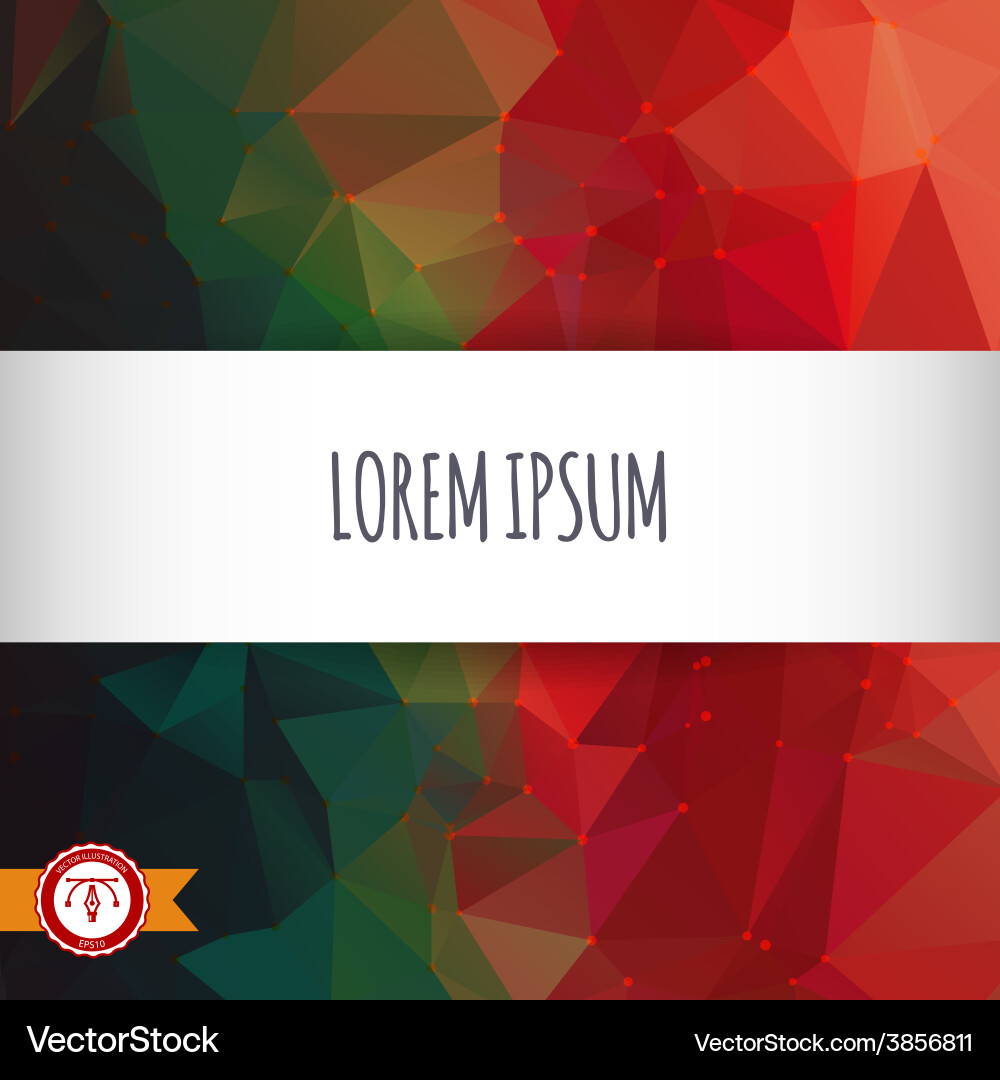 Abstract colorful triangles background vector image