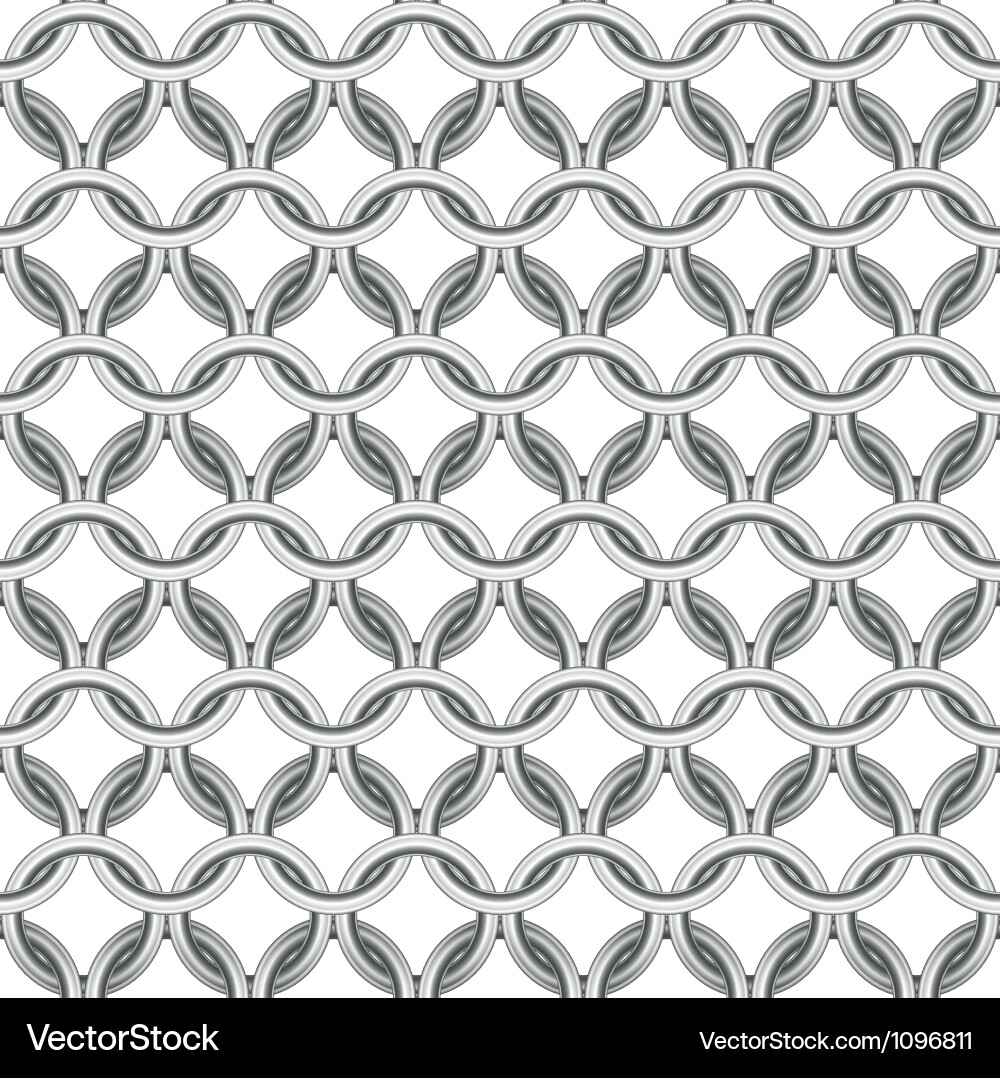 Chainmail Seamless Pattern vector image