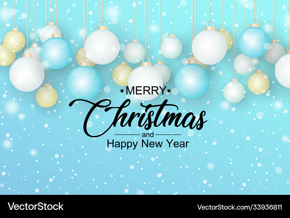 Christmas and happy new year Christmas and happy new year vector image