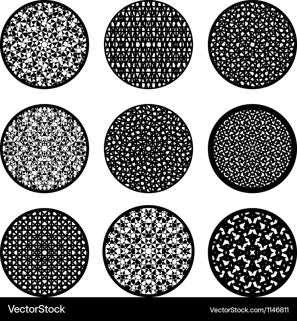 Circles design elements Vector Image