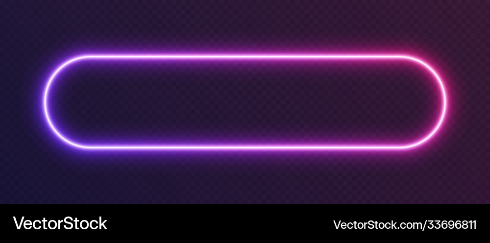 Neon Gradient Rounded Frame Vector Image