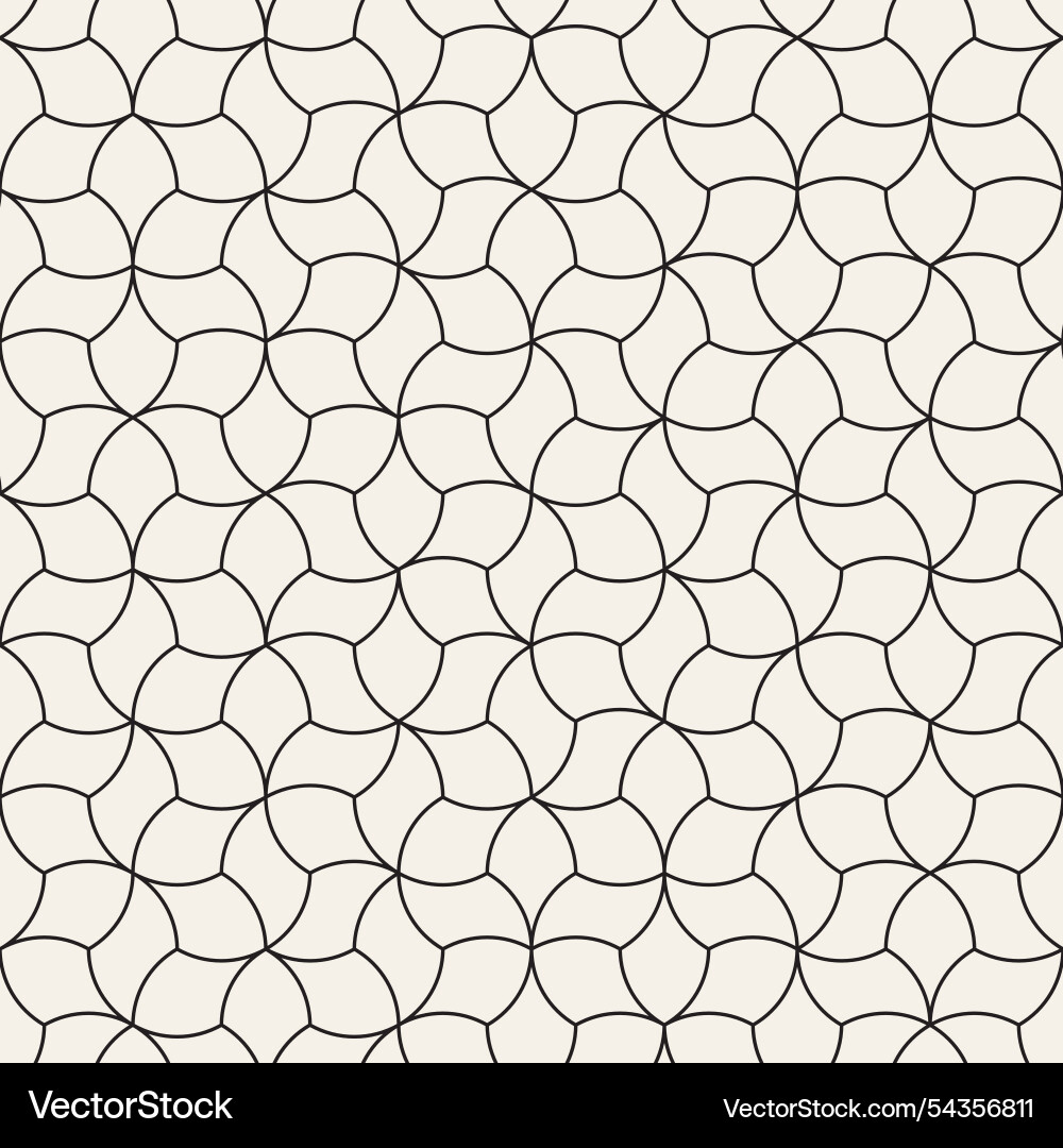 Seamless pattern repeating geometric elements vector image