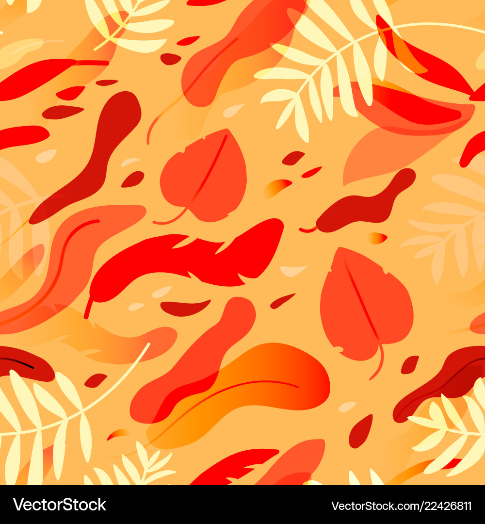Seamless pattern with colorful red and yellow Seamless pattern with colorful red and yellow vector image