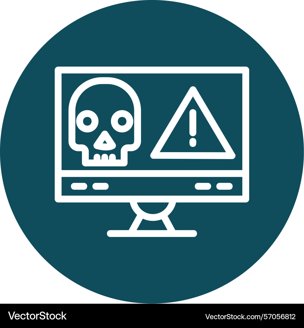 Attack line circle style icon design Vector Image