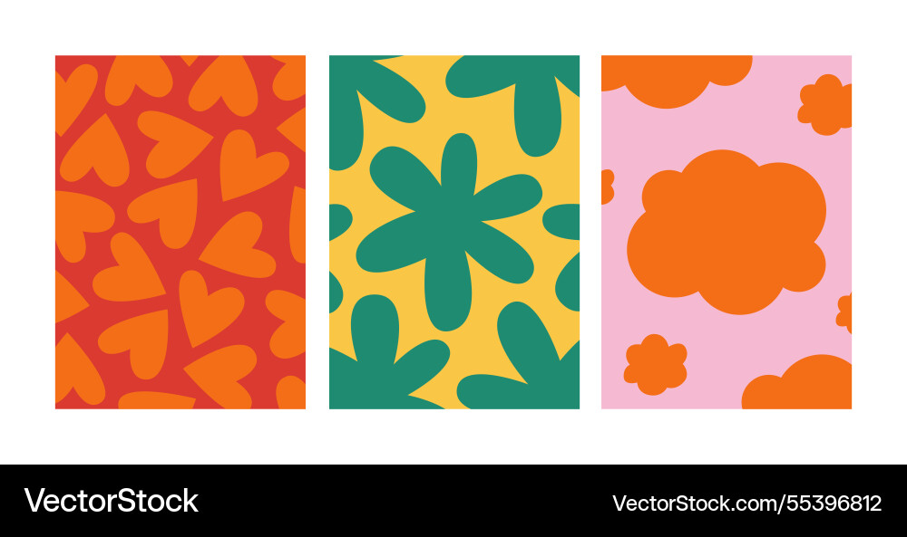 Collection of abstract backgrounds Royalty Free Vector Image