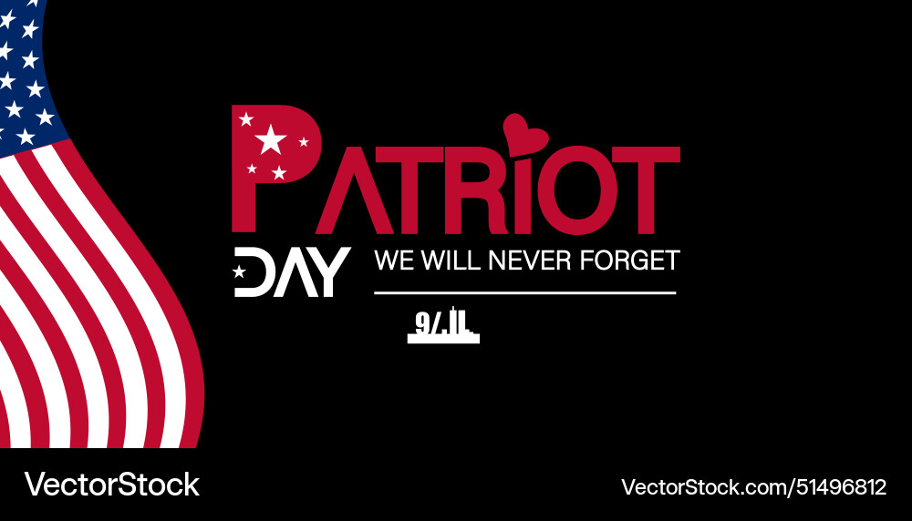 Embracing unity and resilience 911 remembered Vector Image(01)