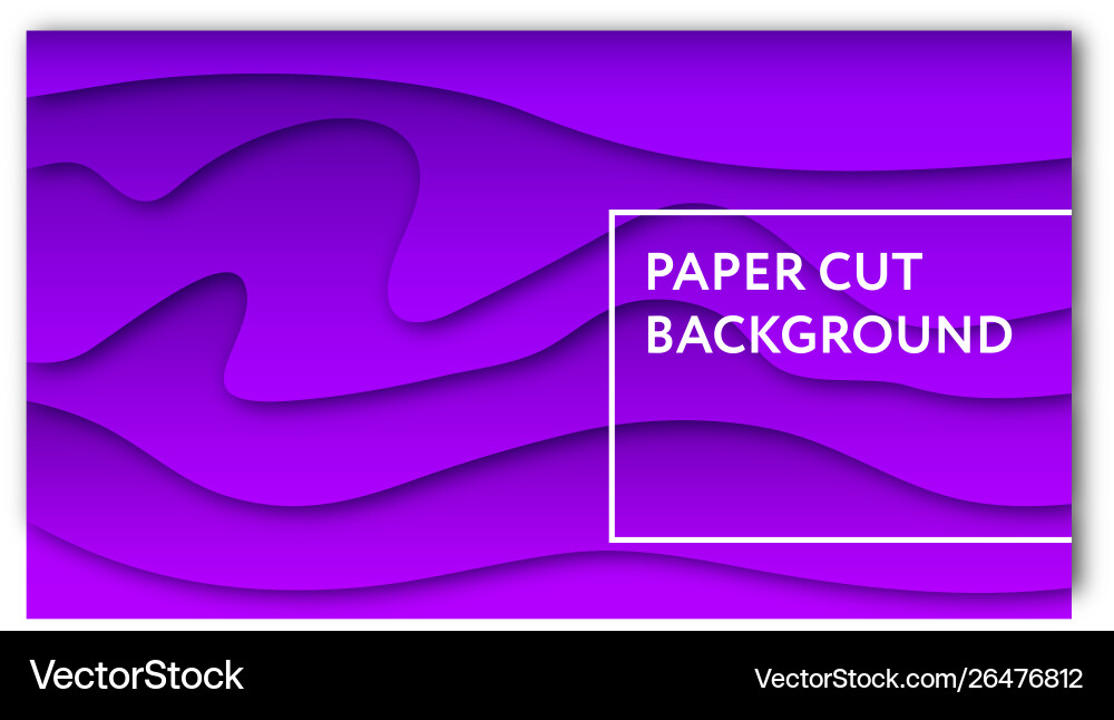 Paper cut background abstract color gradient 3d Paper cut background abstract color gradient 3d vector image