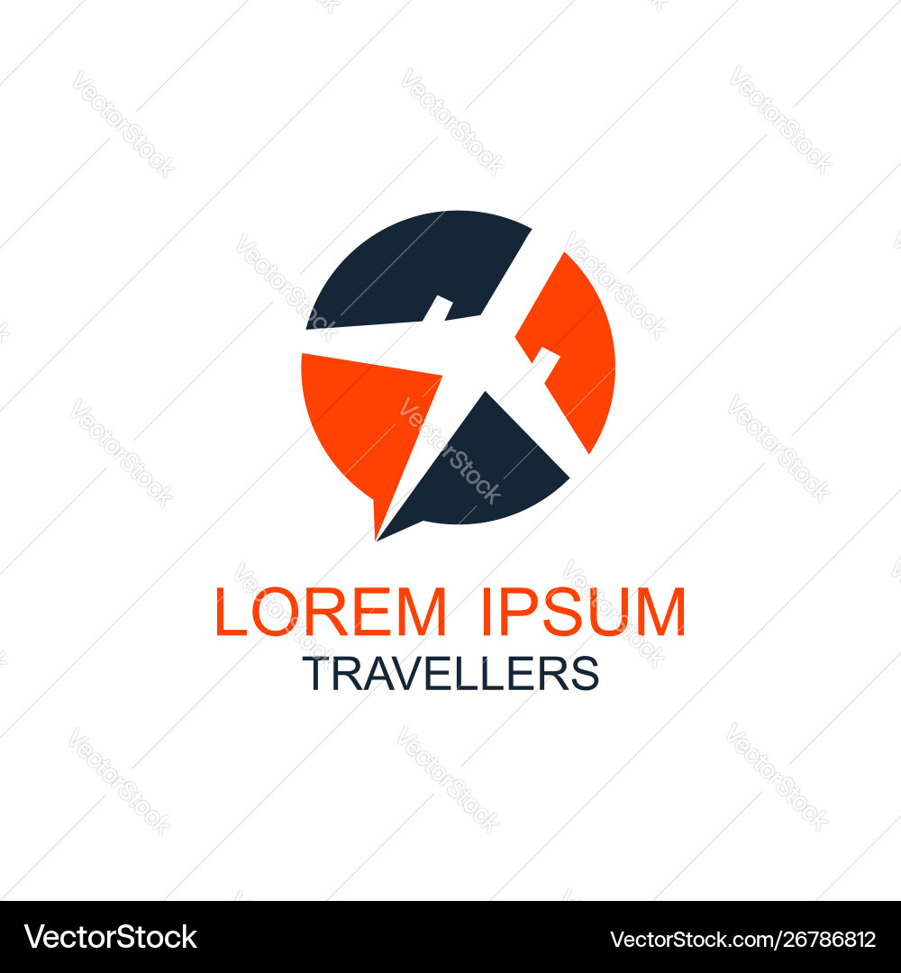 Travel logo holidays tourism business trip Travel logo holidays tourism business trip vector image
