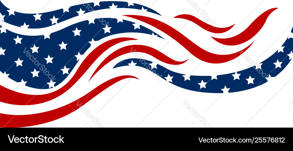 USA Flag Abstract Background vector image