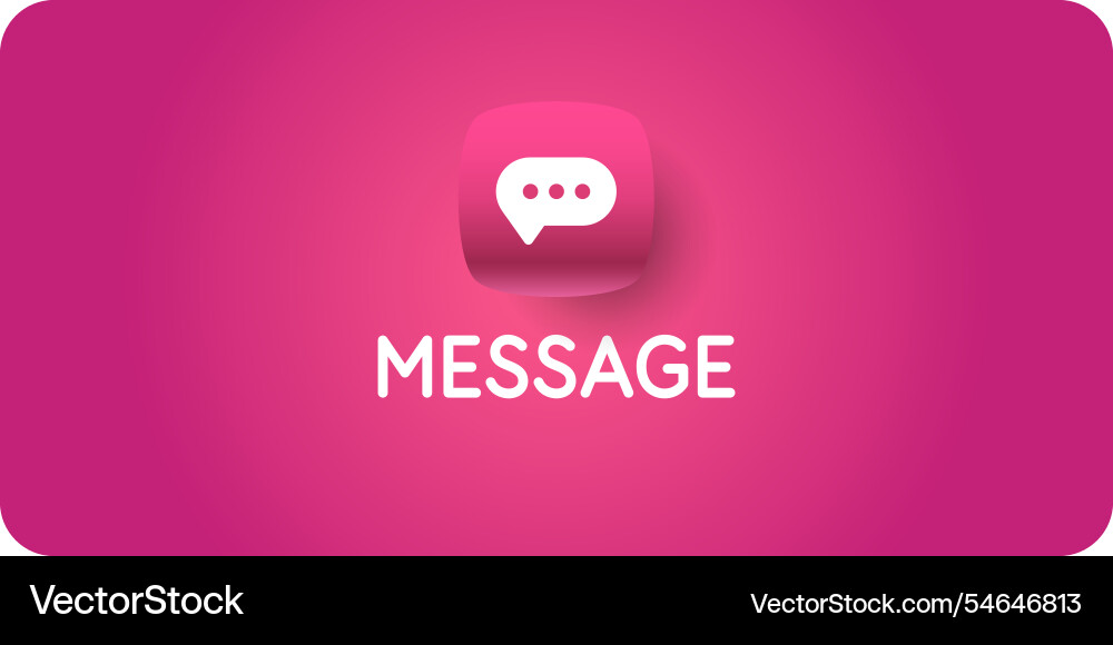 A text message online chat to another vector image