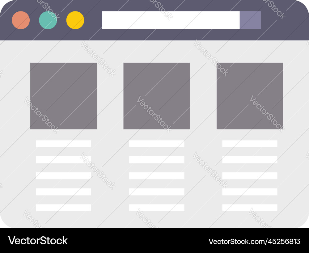 Browser Tab Icon - Window Computer vector image