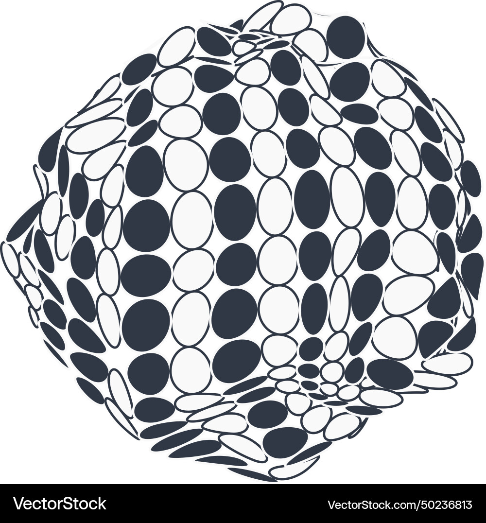 Geometric bubble cluster abstract pattern Geometric bubble cluster abstract pattern vector image