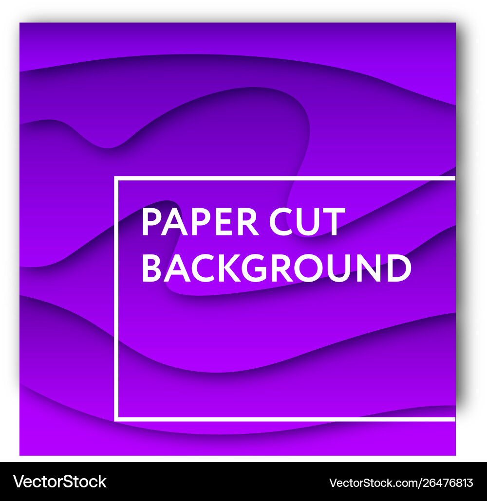 Paper cut background abstract color gradient 3d Paper cut background abstract color gradient 3d vector image