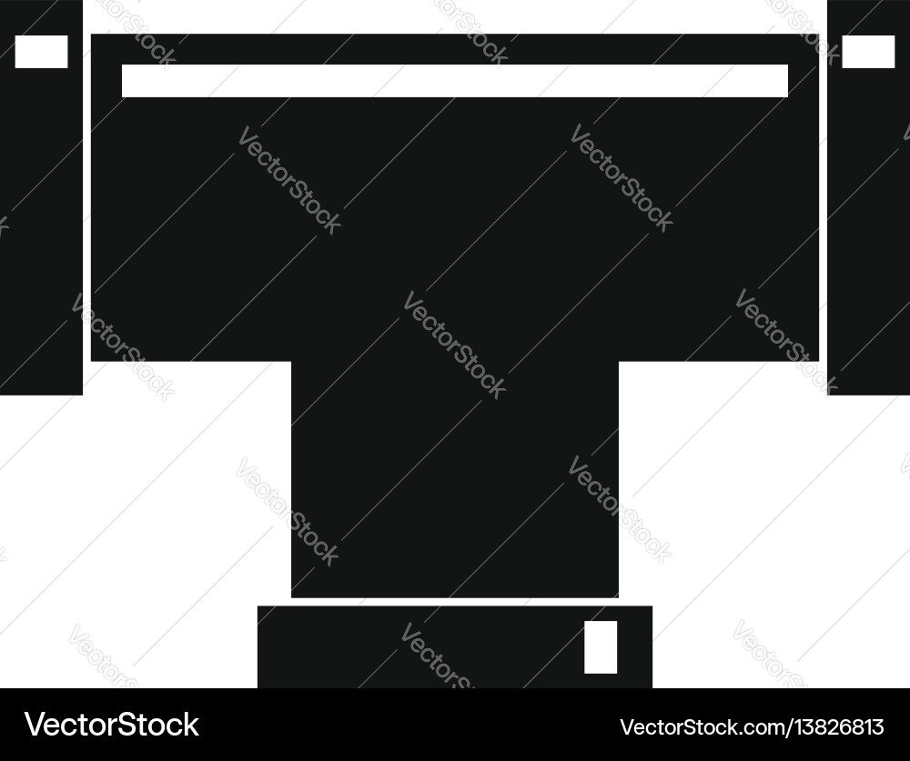 T pipe connection icon simple style T pipe connection icon simple style vector image