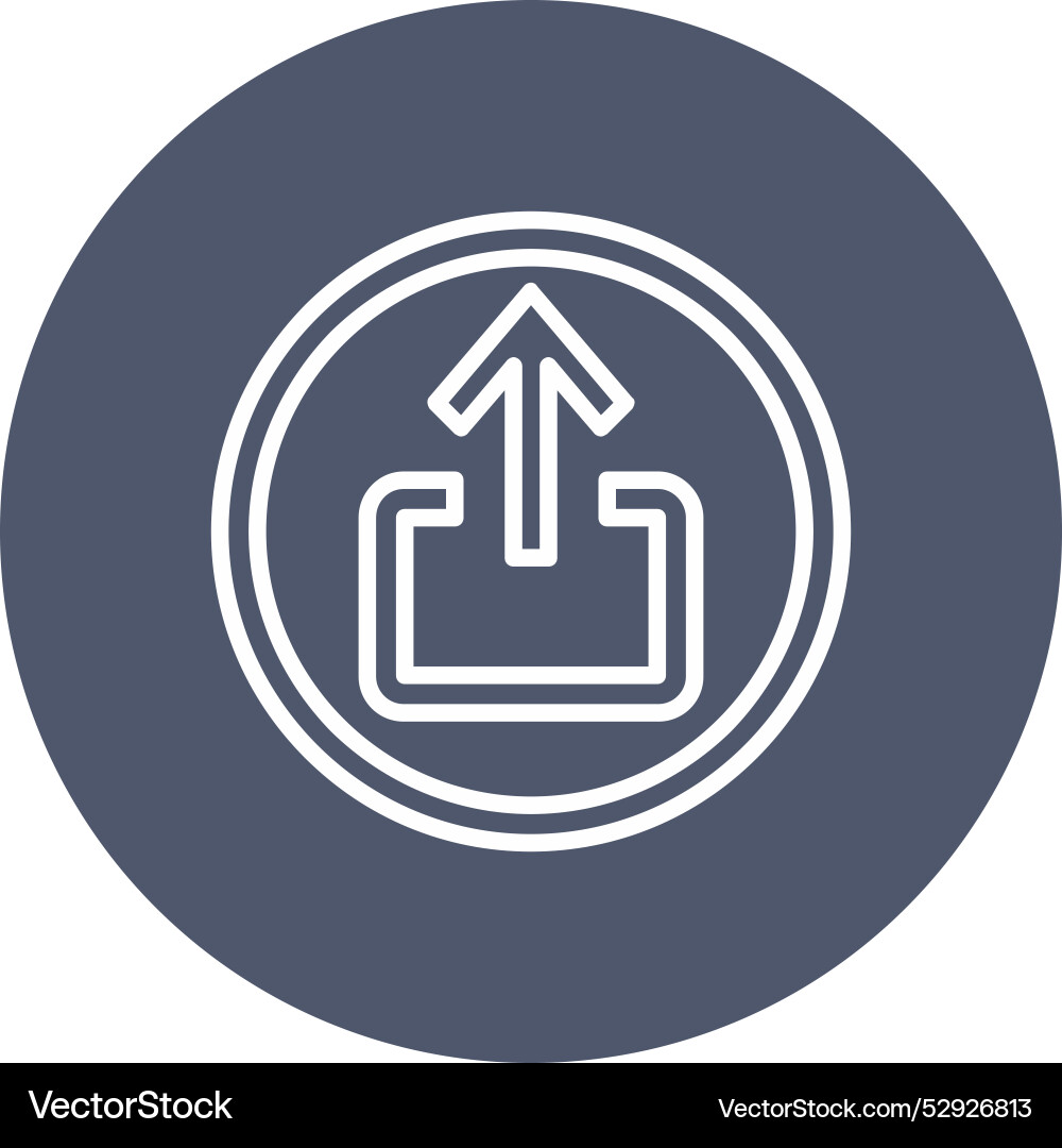Upload arrow icon design vector image