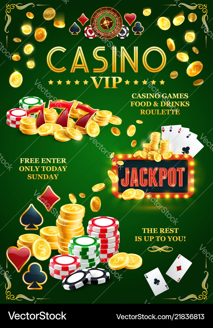 Vip casino jackpot poster online Glücksspiel Club Vip casino jackpot poster online Glücksspiel Club vektorbild