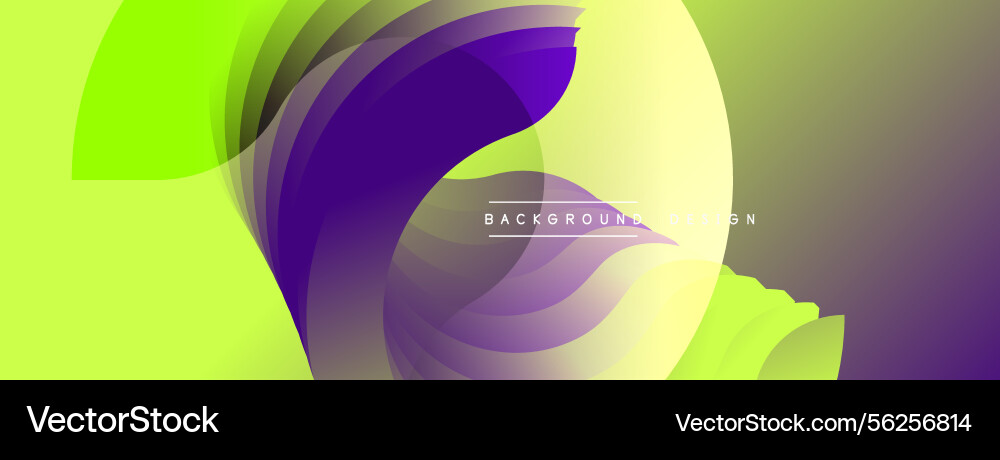 Abstract vibrant design features overlapping Abstract vibrant design features overlapping Vector Image