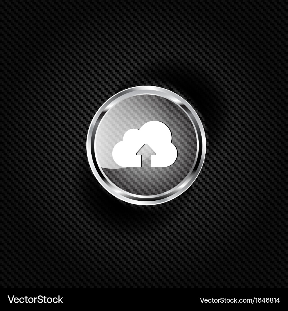 Cloud-Upload-Anwendung Web-Symbol Vektorbild