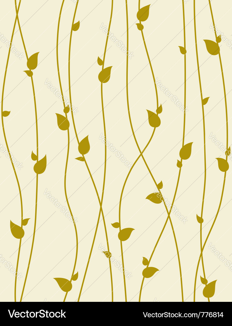 Elegant Spring Foliage Pattern Vector Image