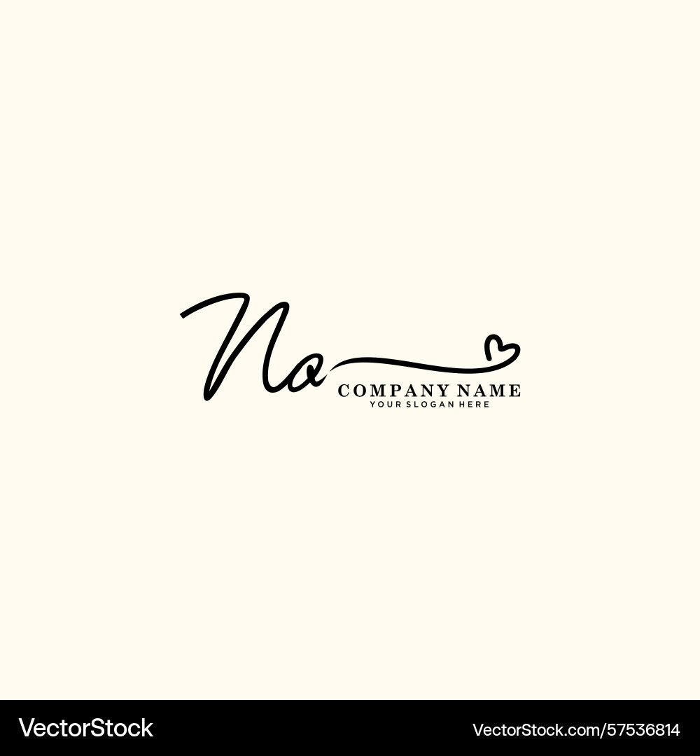 Signature style no initial logos initials logo Signature style no initial logos initials logo Vector Image