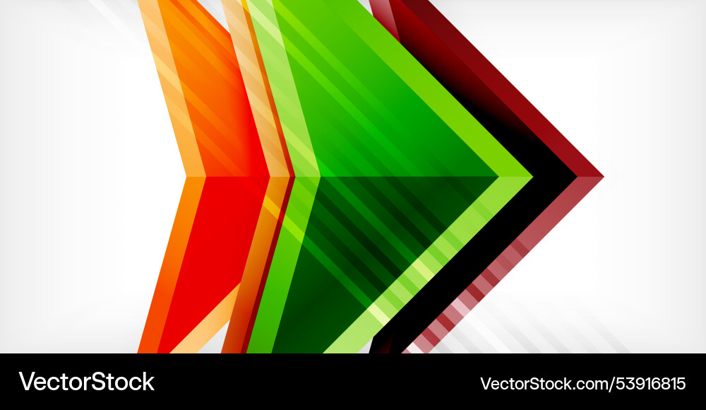 Abstract background color triangles and arrows Abstract background color triangles and arrows Vector Image