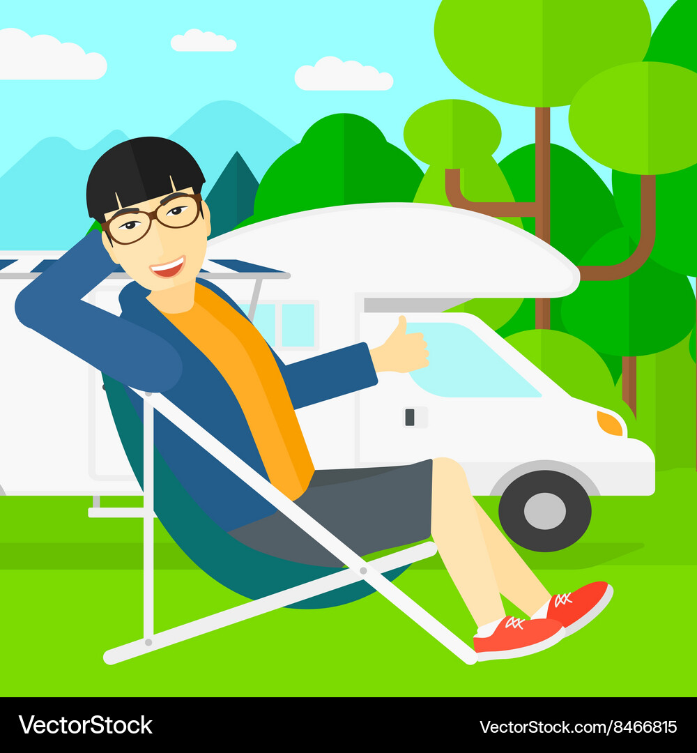 Man showing thumb up Vector Image