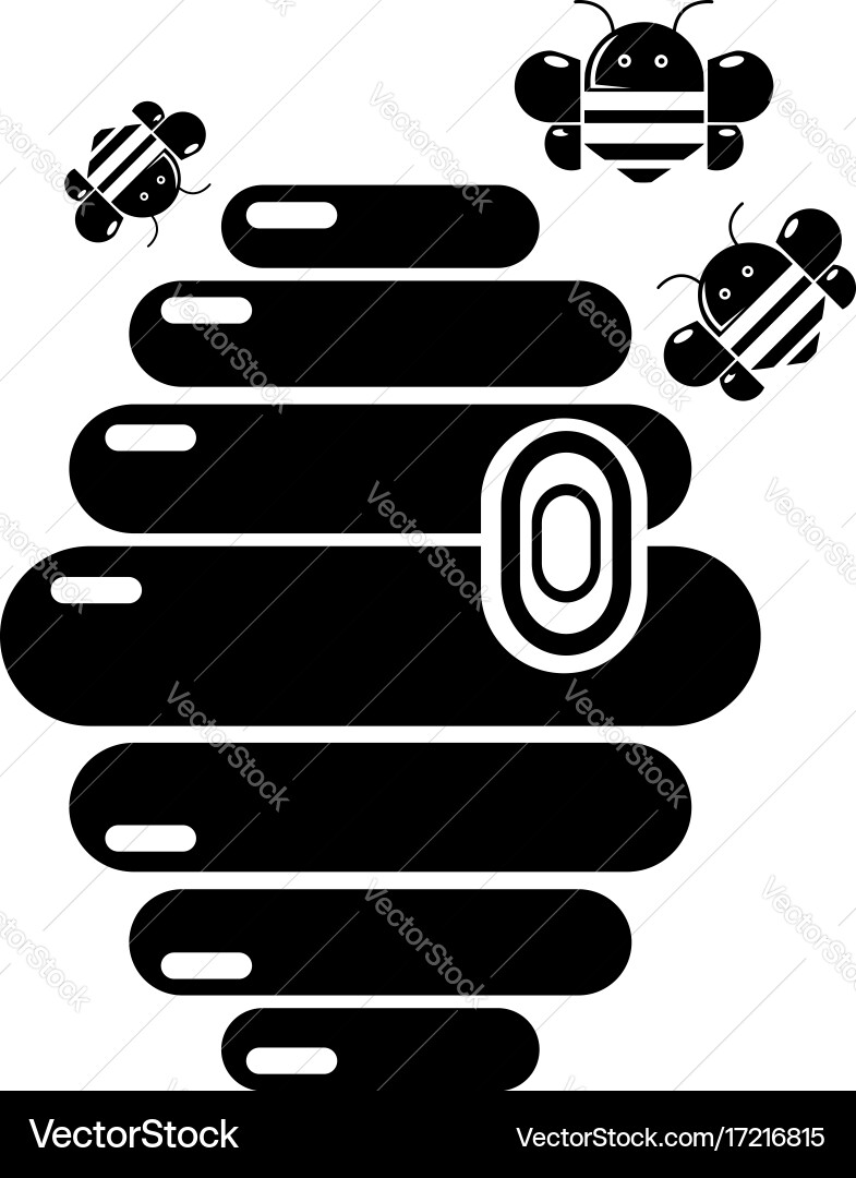 Swarm icon simple style vector image