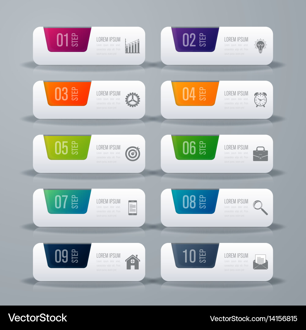 Workflow & Process Diagram Template vector image