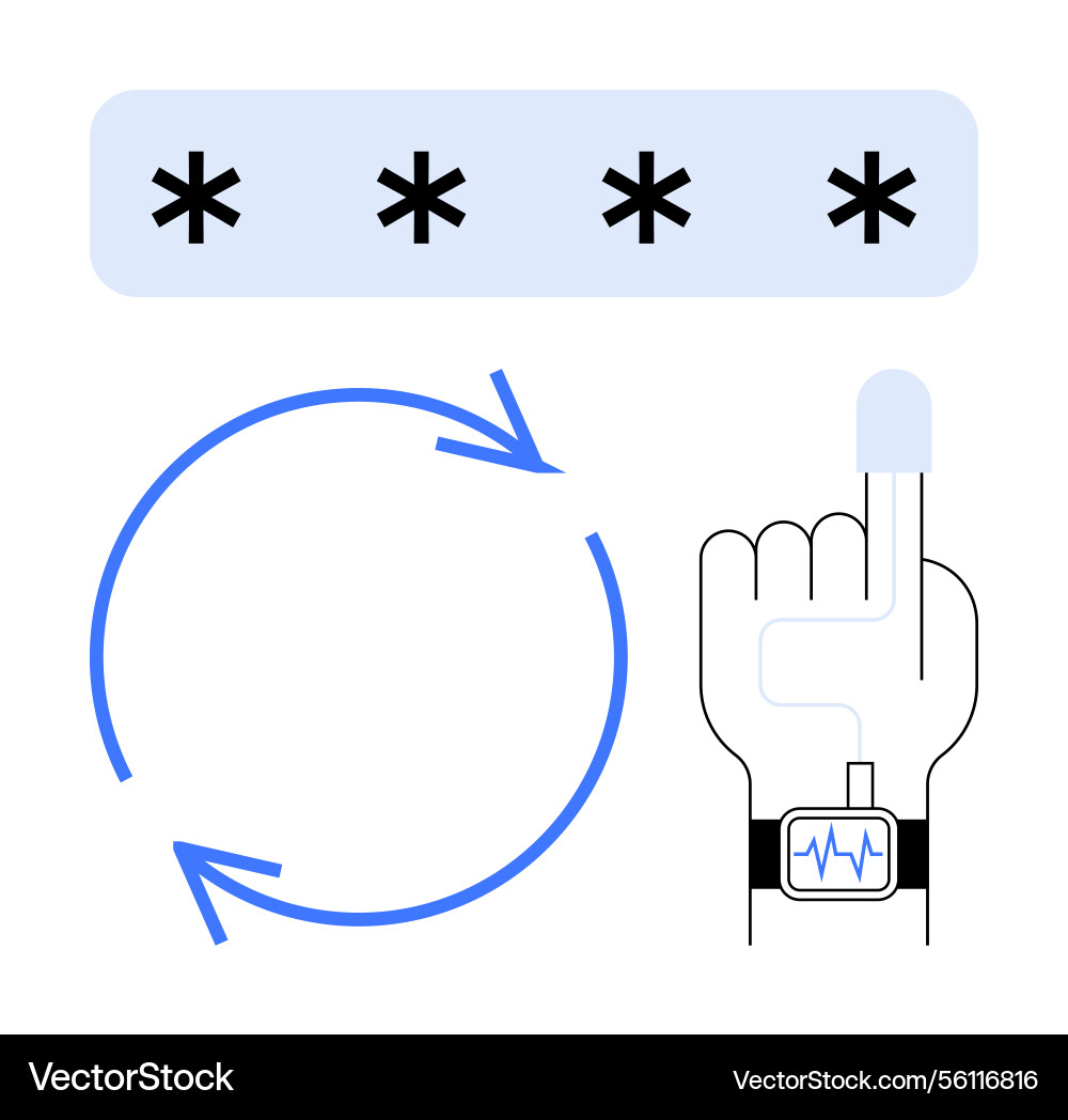 Biometric fingerprint authentication with secure Biometric fingerprint authentication with secure vector image