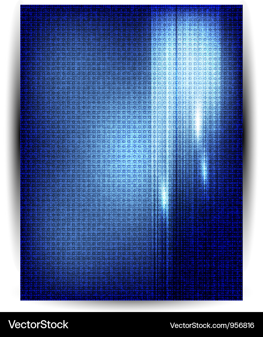 Blue Line and Abstract Pattern Vector Image