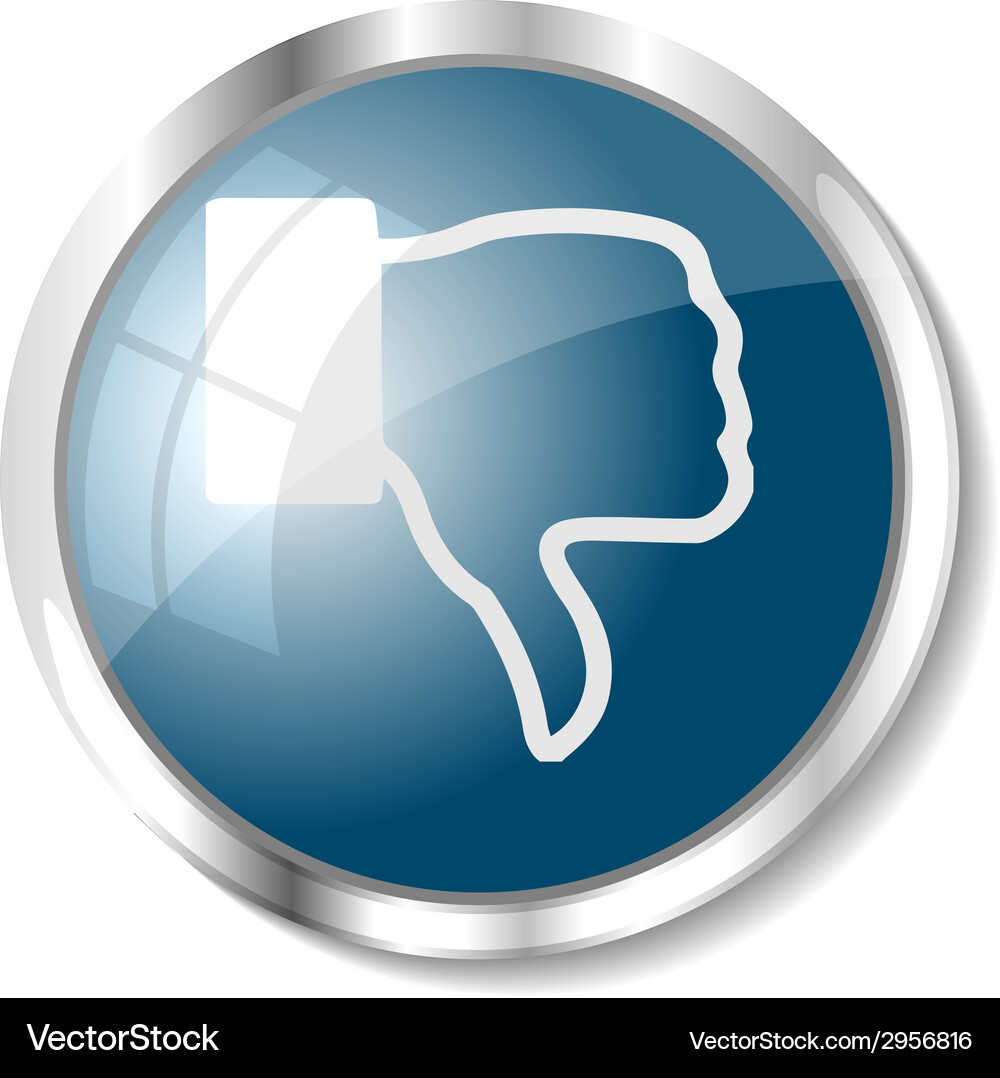 Blue web button Vector Image