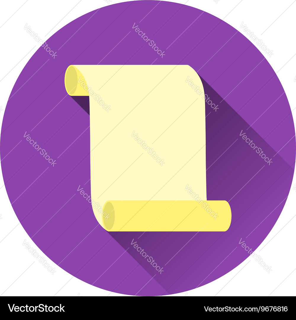 Canvas scroll icon vector image