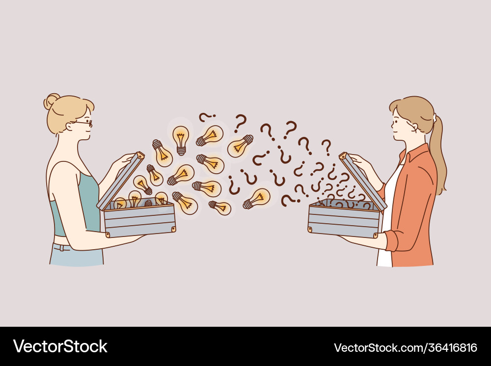 Collaboration and Problem Solving vector image