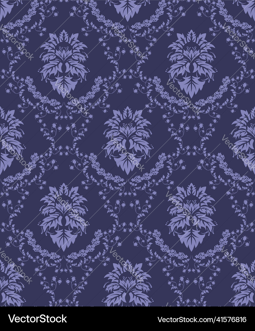 Damask seamless pattern Vector Image