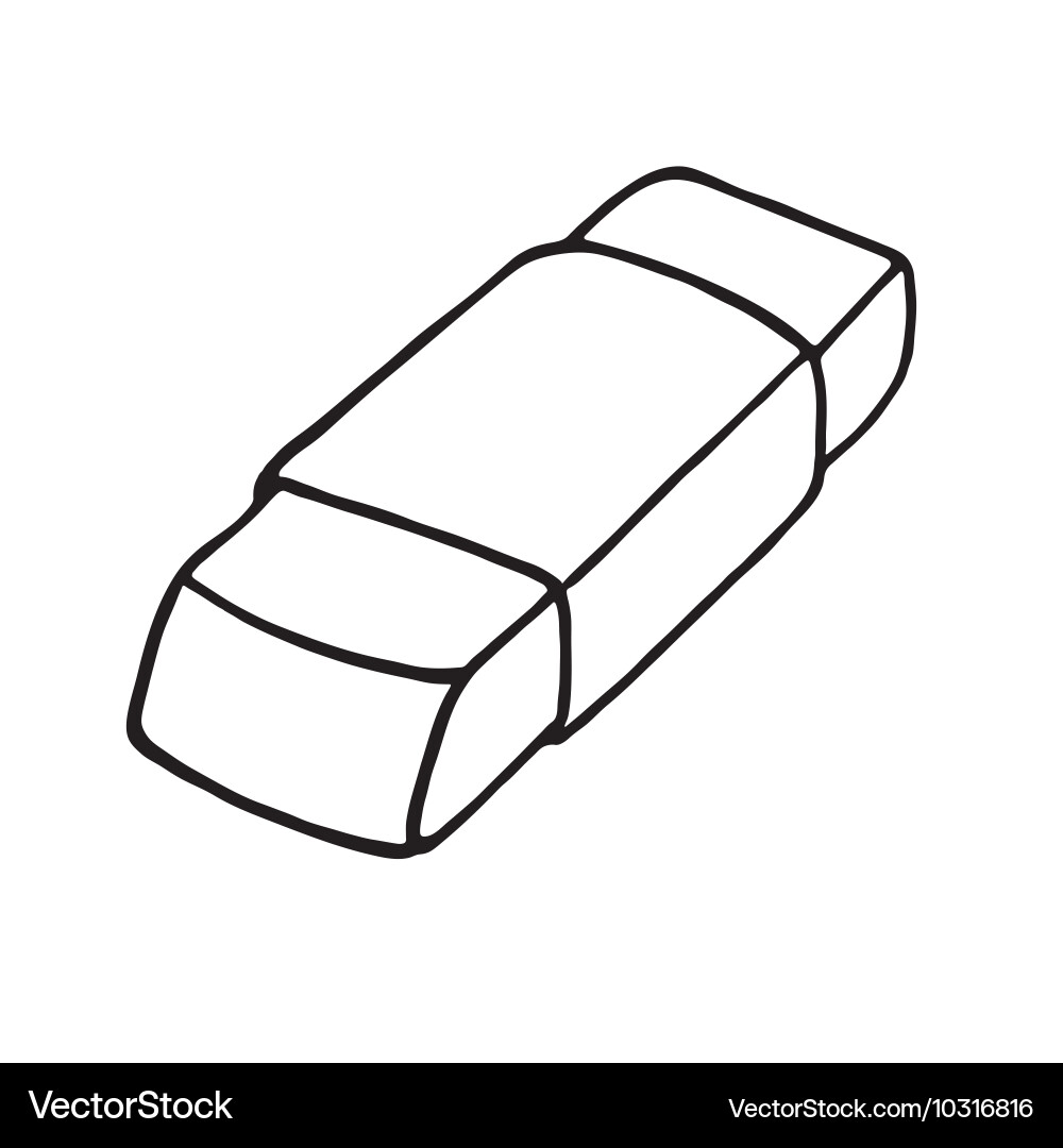 Как сделать самодельную раскраску Eraser icon outlined Royalty Free Vector Image