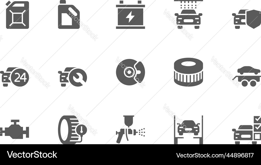 Car service icons