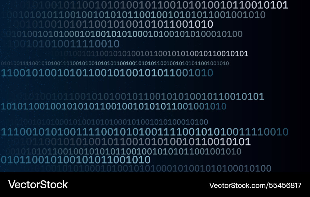 Digital communication binary code stream Digital communication binary code stream vector image
