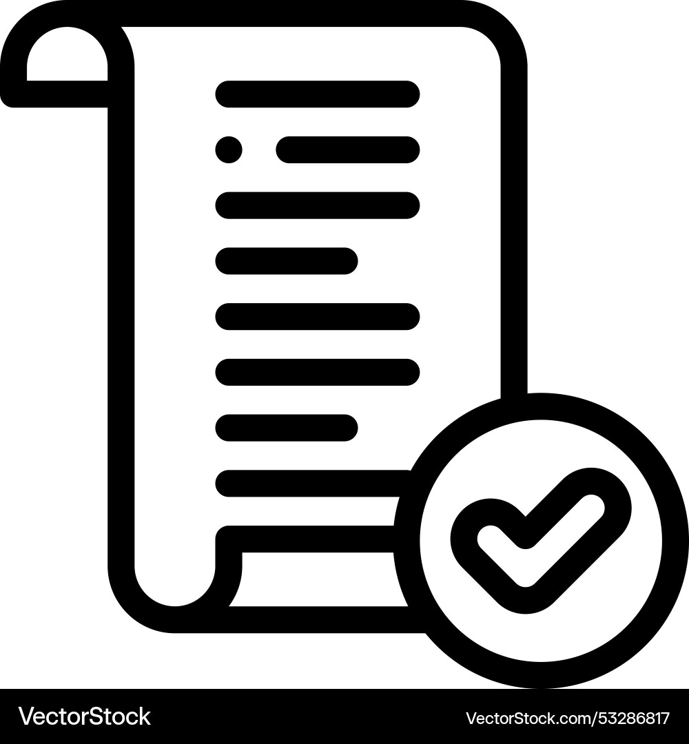 Exam icon thin linear style design isolated Exam icon thin linear style design isolated vector image